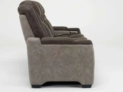 Mor Furniture Lantana 2 Power Sofa In Rocky Gray/Brown