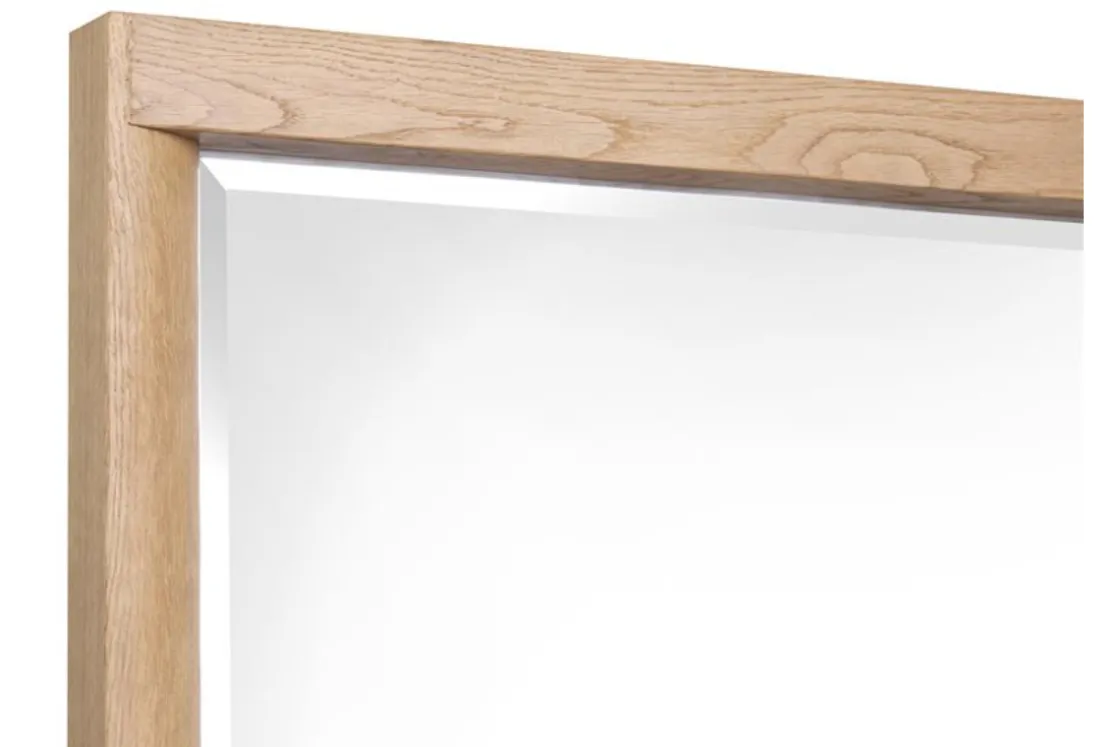 Mor Furniture Laramie Panel Bed, Dresser, Mirror & 2 Drawer Nightstand In Honey Wheat, Queen