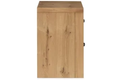 Mor Furniture Laramie Panel Bed W/ Storage, Dresser, Mirror & 2 Drawer Nightstand In Honey Wheat, Queen