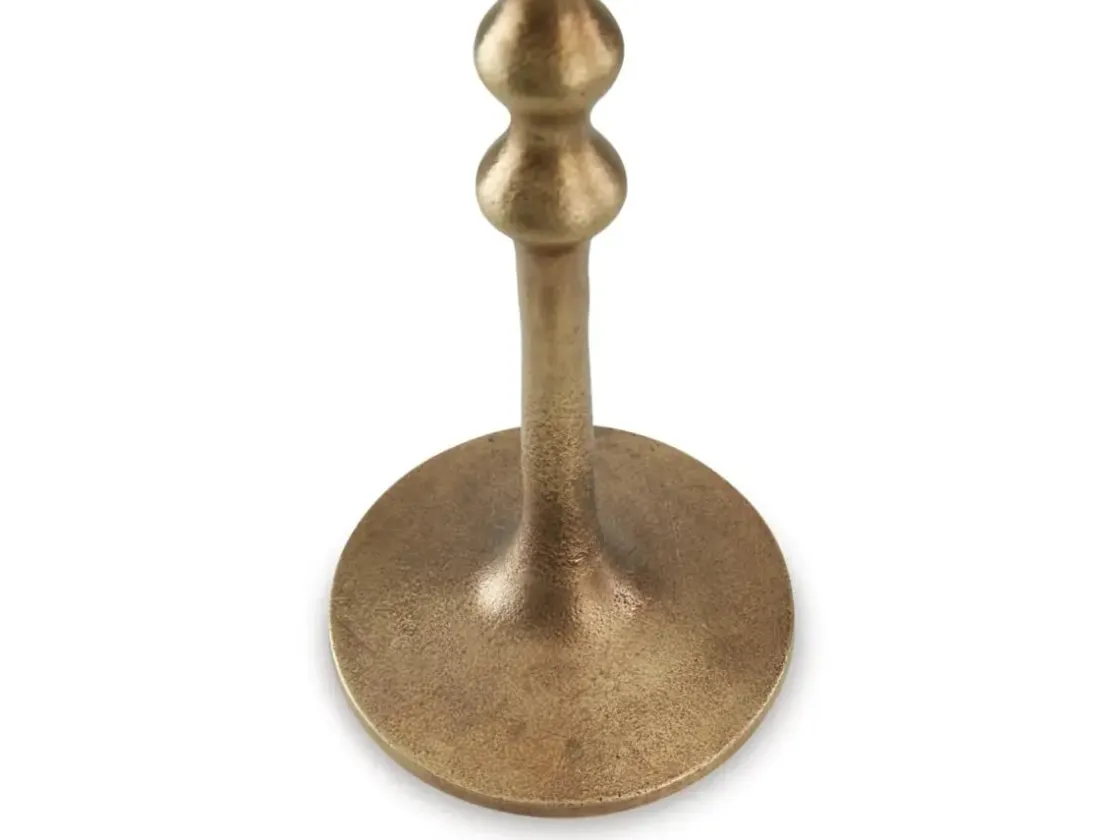 Mor Furniture Larwick Candleholders In Antiqued Brass Finish, Set Of 2