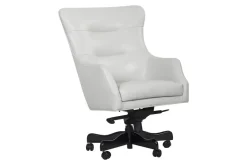 Mor Furniture Leather Office Desk Chair In Alabaster