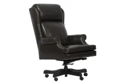 Mor Furniture Leather Office Desk Chair In Alabaster