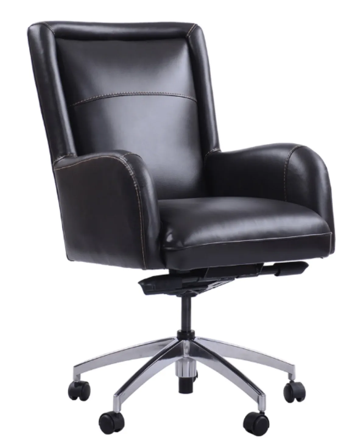 Mor Furniture Leather Office Desk Chair In Alabaster