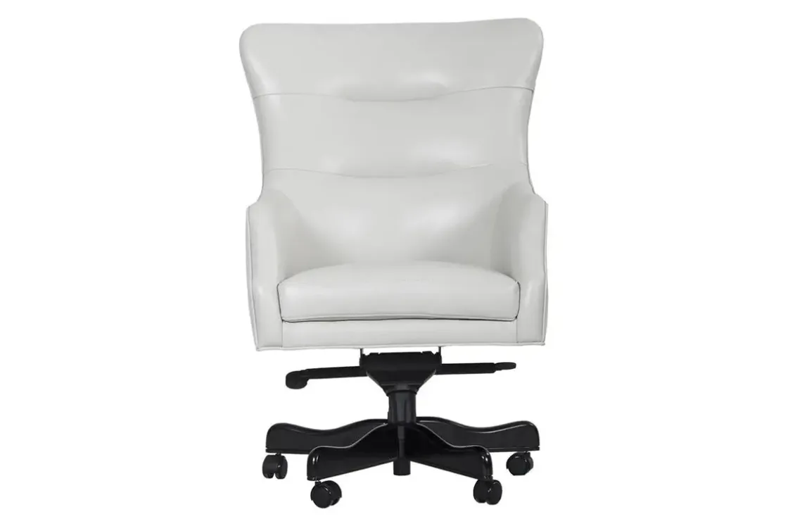 Mor Furniture Leather Office Desk Chair In Alabaster