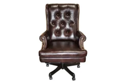 Mor Furniture Leather Office Desk Chair In Alabaster