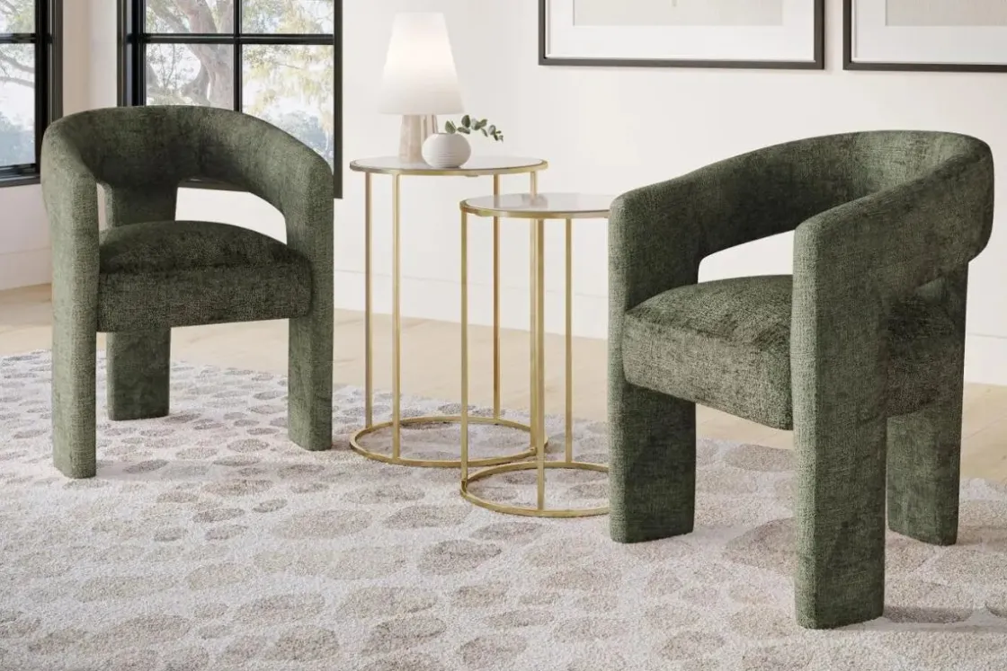 Mor Furniture Leslie Side Chair In Rust