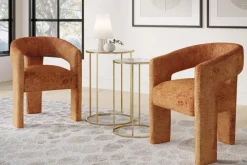 Mor Furniture Leslie Side Chair In Rust