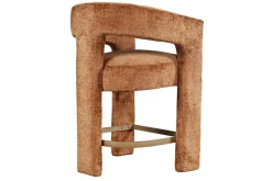 Mor Furniture Leslie Upholstered Counter Height Stool In Rust