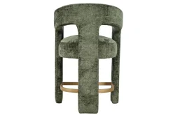 Mor Furniture Leslie Upholstered Counter Height Stool In Rust