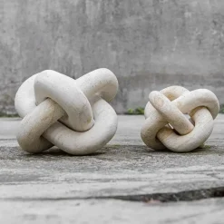 Mor Furniture Limestone Link Sculpture, Set Of 2