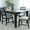Mor Furniture Lincoln Dining Table & 4 Chairs In Dark Espresso