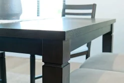 Mor Furniture Lincoln Dining Table & 4 Chairs In Dark Espresso