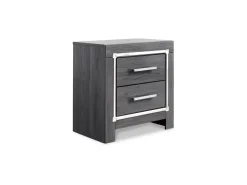 Mor Furniture Lodanna Panel Bed W/ Storage, Dresser, Mirror & Nightstand In Gray, Full