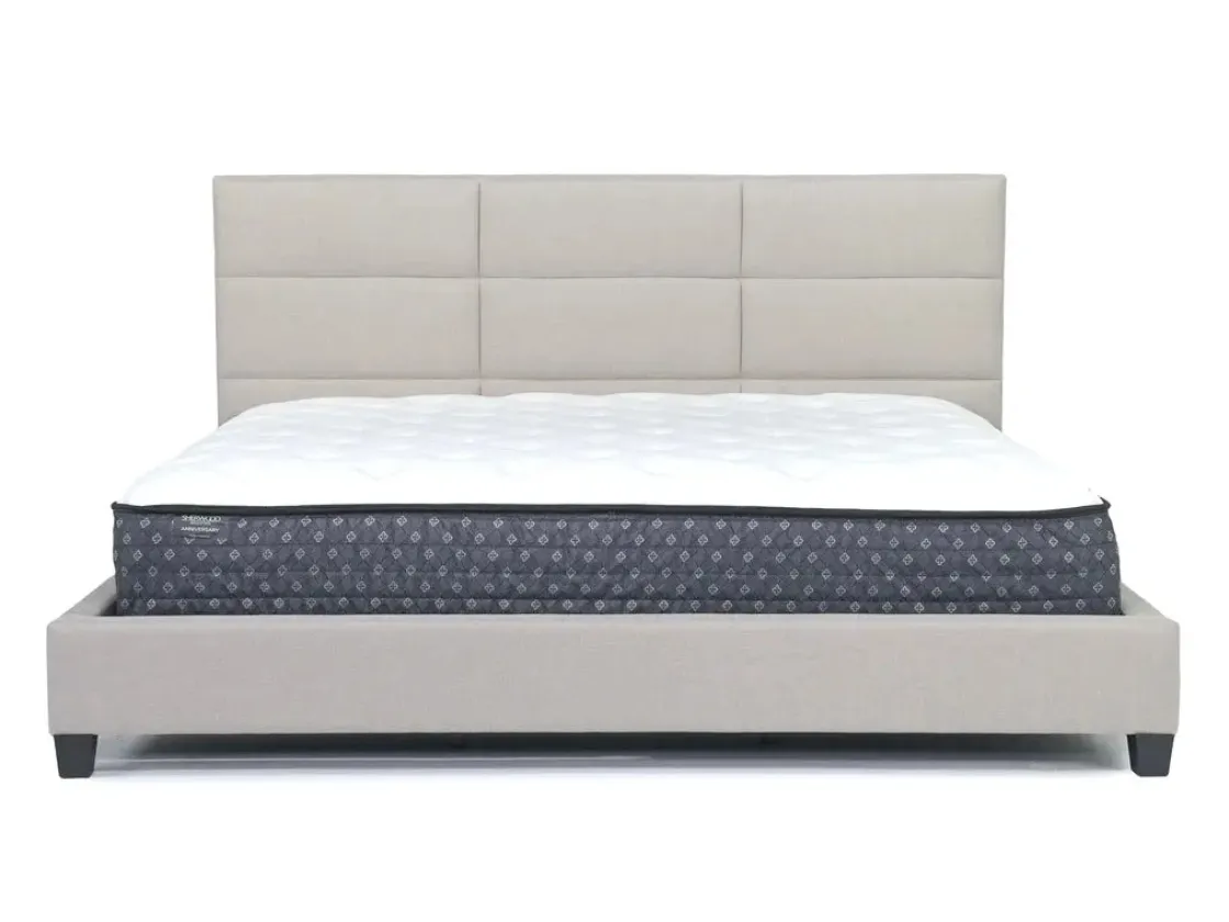 Mor Furniture Loft 9 Upholstered Panel Bed In Sand, Twin