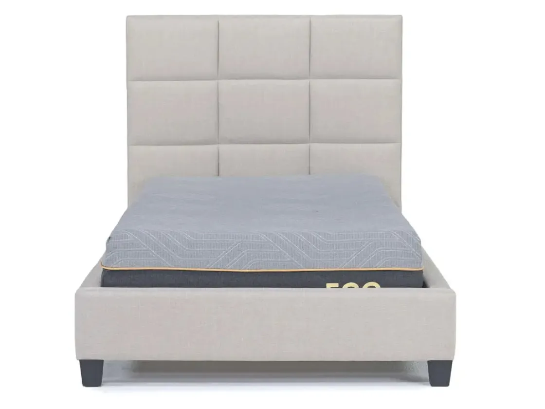 Mor Furniture Loft 9 Upholstered Panel Bed In Sand, Twin