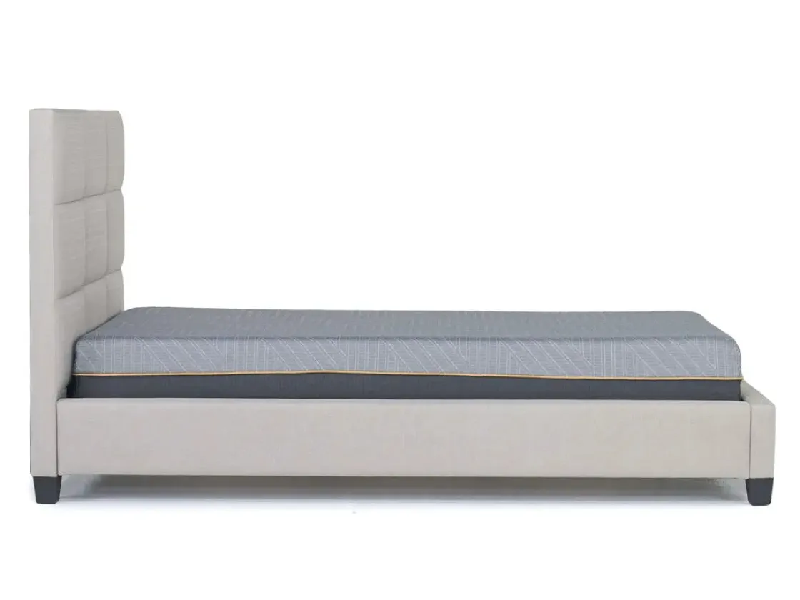 Mor Furniture Loft 9 Upholstered Panel Bed In Sand, Twin