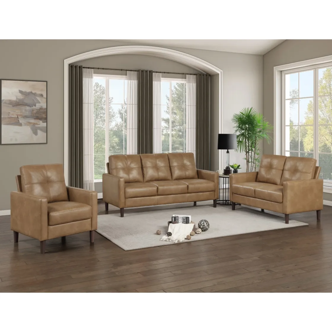 Mor Furniture Lois Chair In Camel Brown