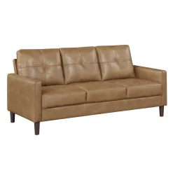 Mor Furniture Lois Sofa & Loveseat In Camel Brown