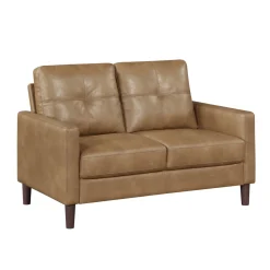 Mor Furniture Lois Sofa & Loveseat In Camel Brown