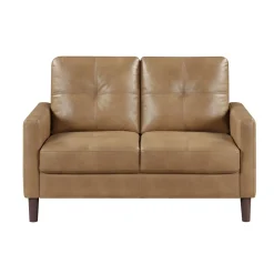 Mor Furniture Lois Sofa & Loveseat In Camel Brown