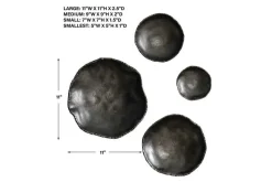 Mor Furniture Luckycoin Wall Art In Nickel, Set Of 4