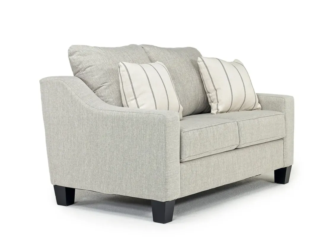 Mor Furniture Lucy Loveseat In Splash Linen