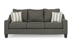 Mor Furniture Lucy Queen Sleeper Sofa In Splash Charcoal