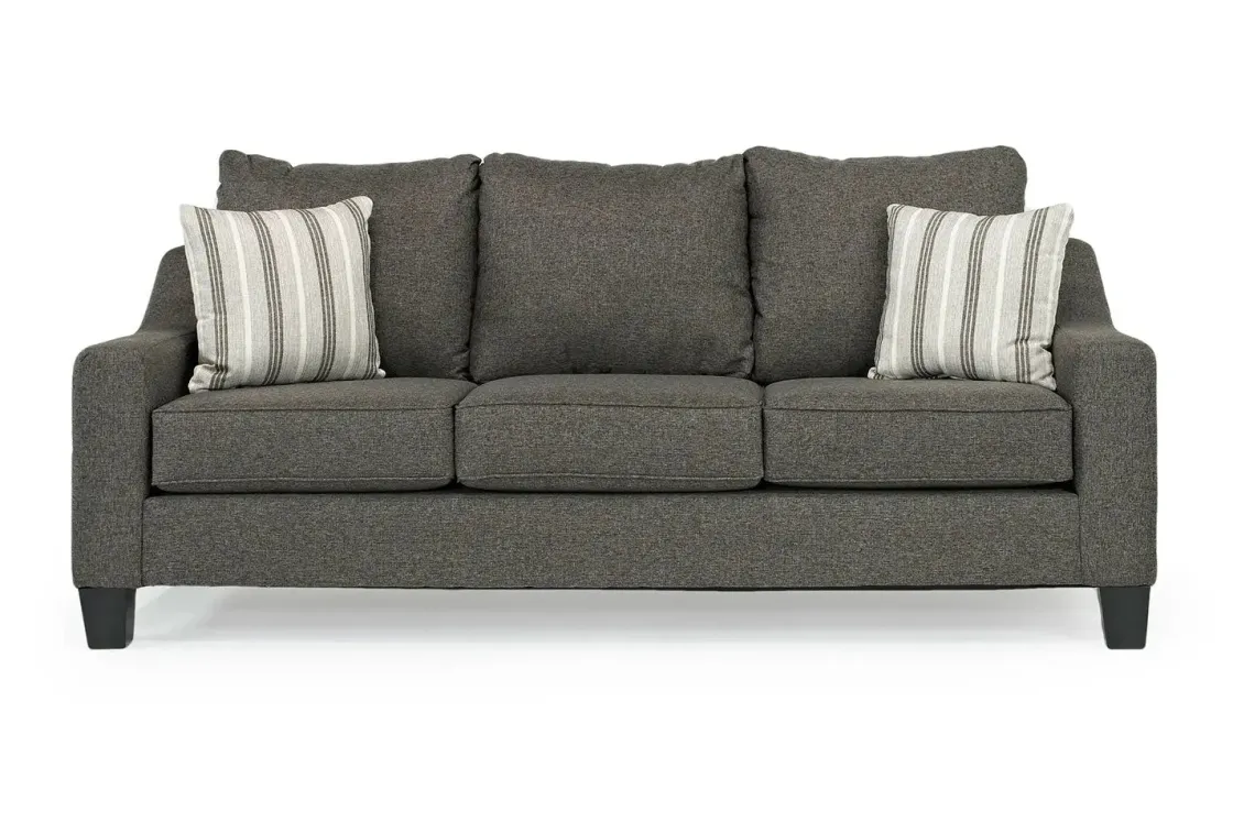 Mor Furniture Lucy Queen Sleeper Sofa W/ Mattress In Splash Charcoal