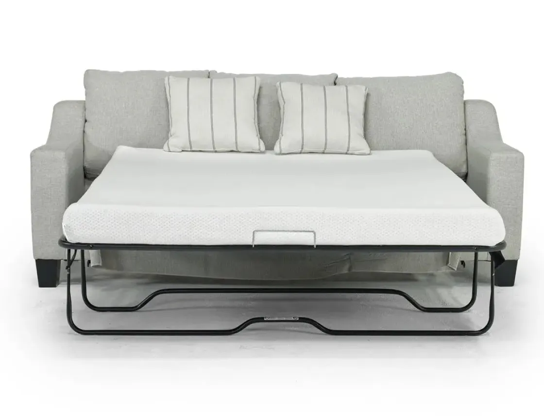 Mor Furniture Lucy Queen Sleeper Sofa W/ Mattress In Splash Charcoal