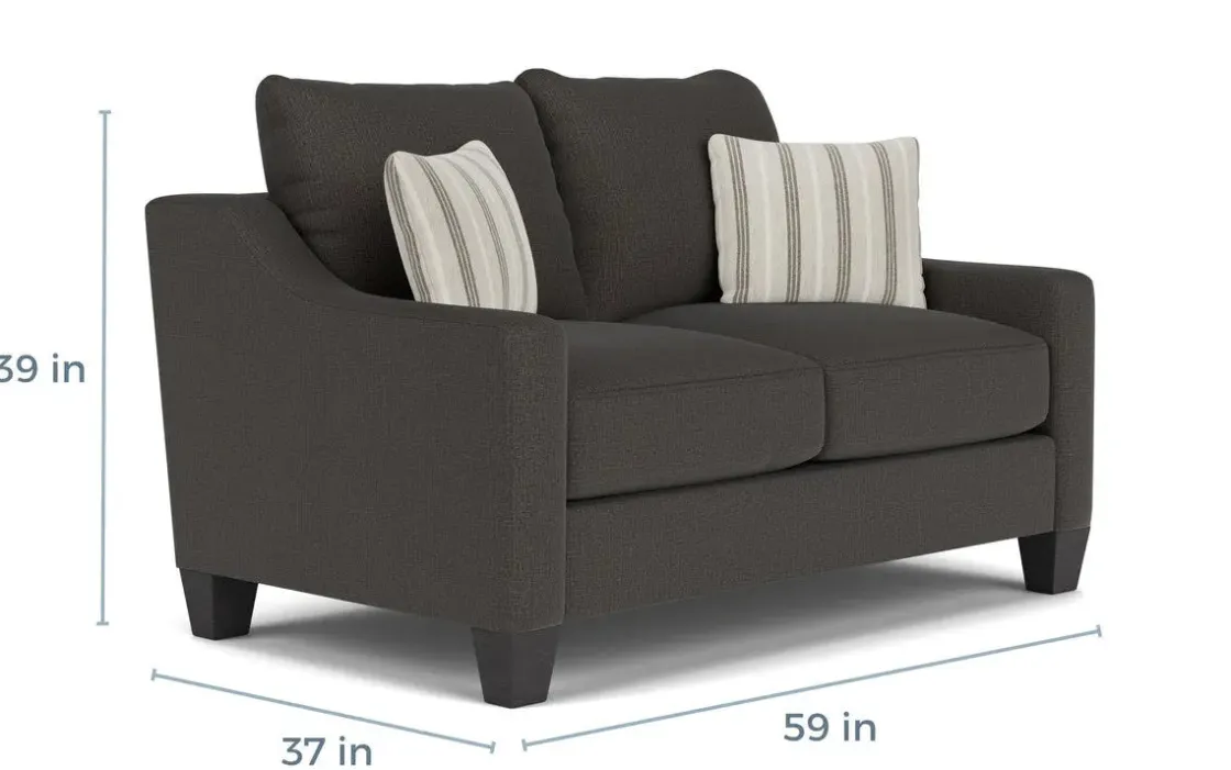 Mor Furniture Lucy Sofa & Loveseat In Splash Linen