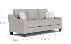 Mor Furniture Lucy Sofa & Loveseat In Splash Linen