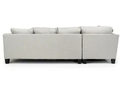 Mor Furniture Lucy Tux Queen Sleeper Sectional W/ Mattress In Splash Charcoal, Left Facing