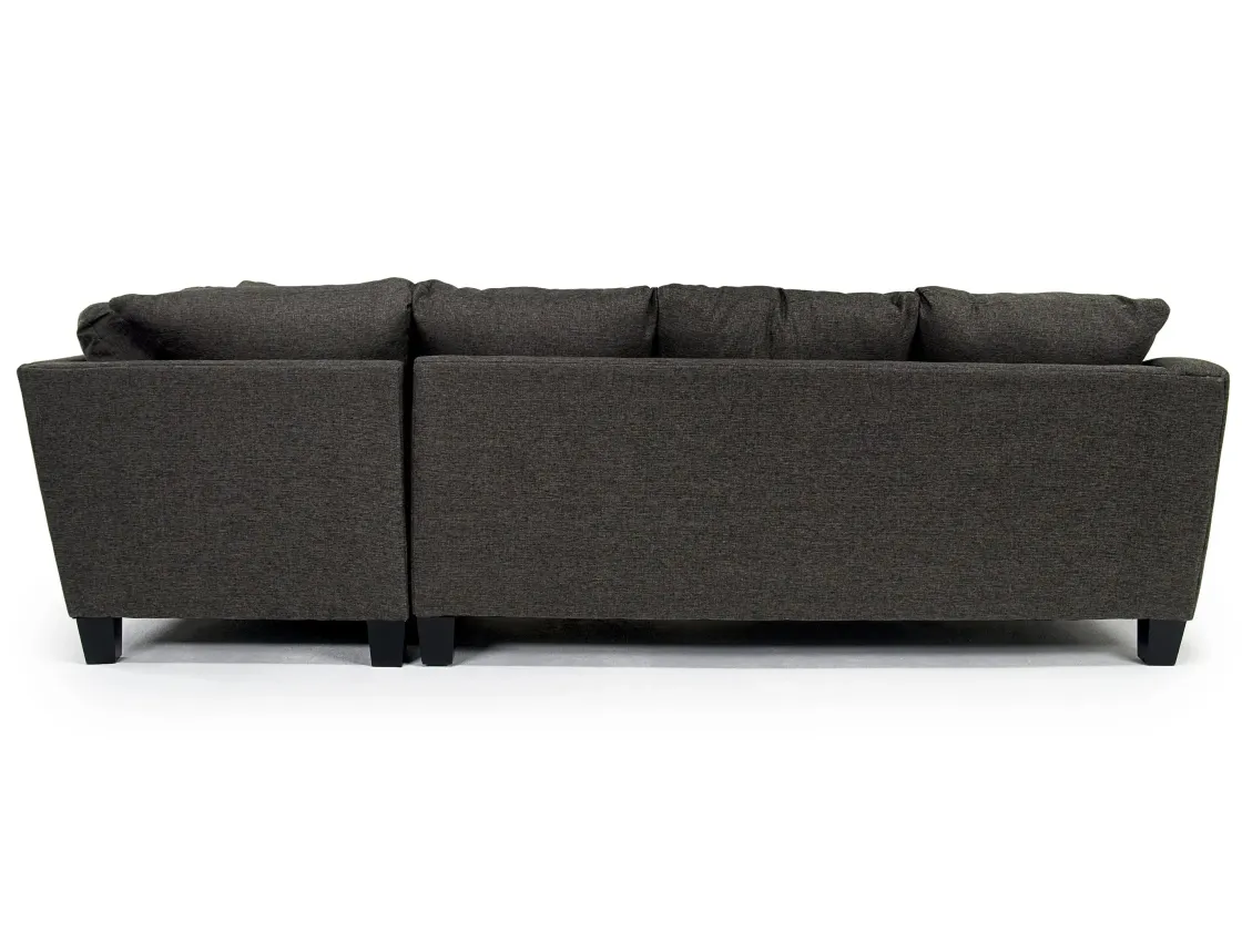 Mor Furniture Lucy Tux Sofa Chaise Sectional In Splash Linen, Right Facing