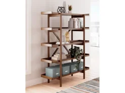 Mor Furniture Lyncott Bookcase In Brown