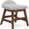 Mor Furniture Lyncott Desk Chair In Brown/Light Gray