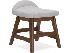 Mor Furniture Lyncott Desk Chair In Brown/Light Gray