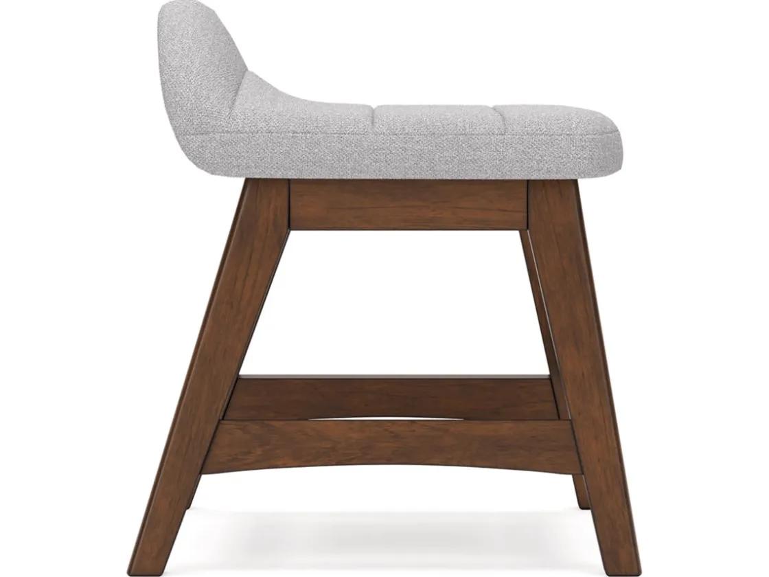 Mor Furniture Lyncott Desk Chair In Brown/Light Gray