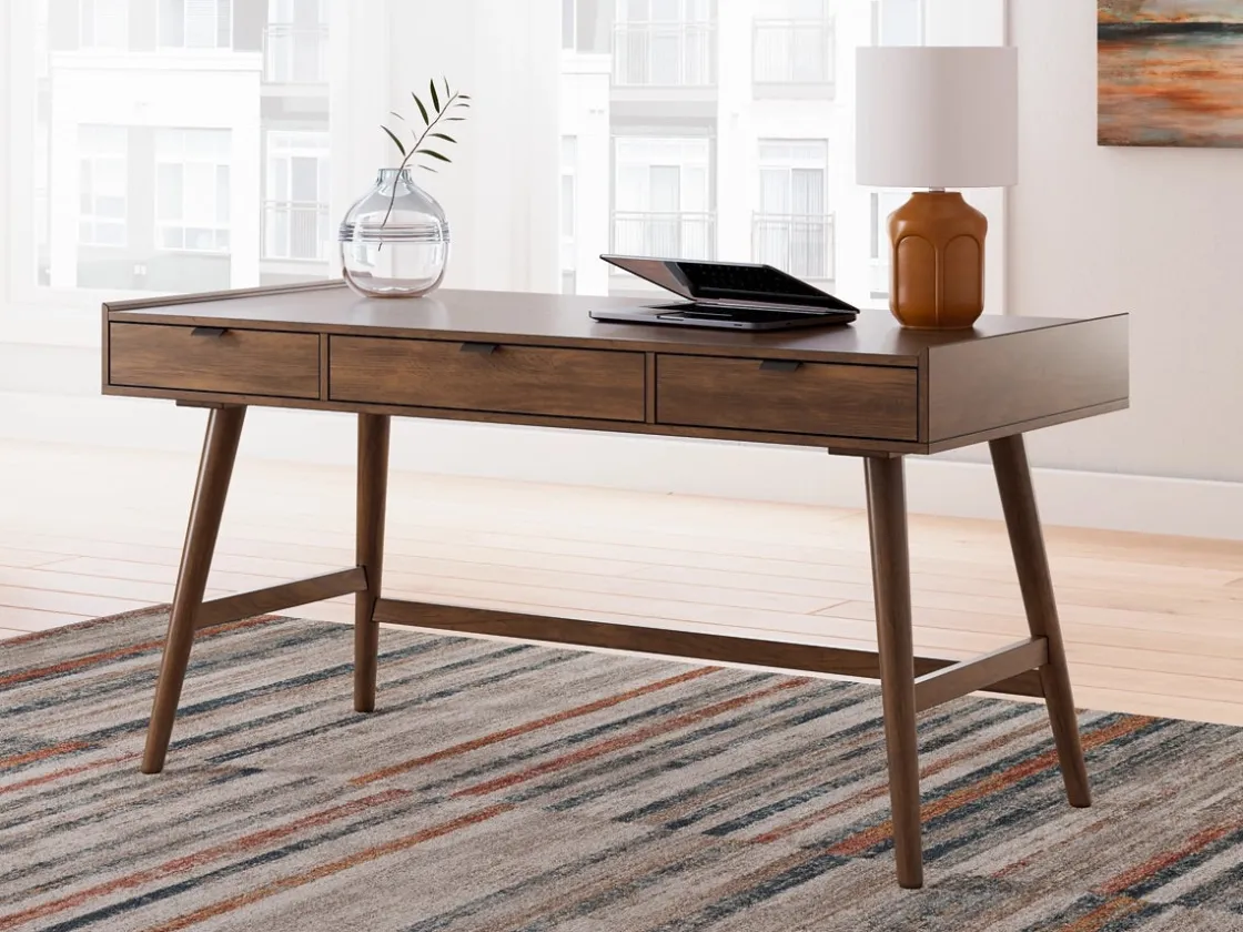 Mor Furniture Lyncott Office Desk In Brown