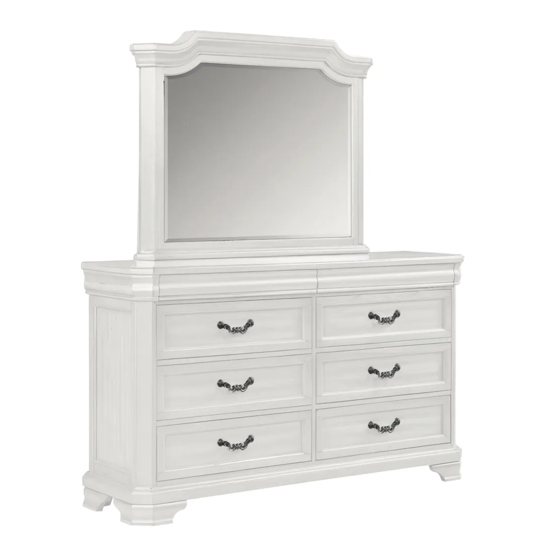 Mor Furniture Lyndhurst Mirror In Vintage White