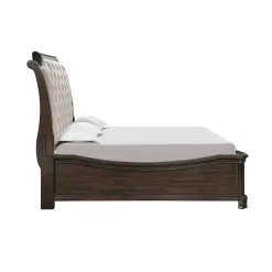 Mor Furniture Lyndhurst Sleigh Bed W/ Storage In Vintage White, Queen