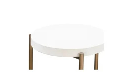 Mor Furniture Lyon End Table In Ivory