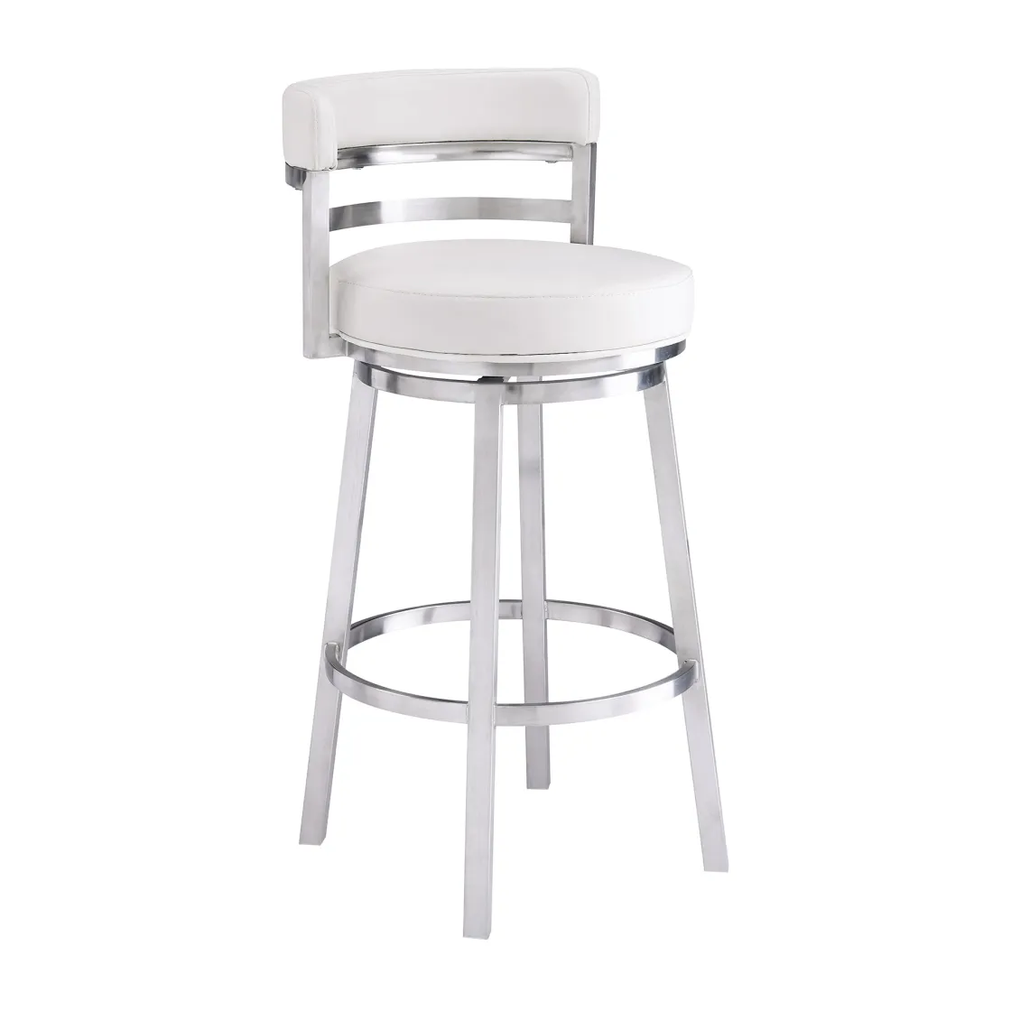 Mor Furniture Madrid Counter Height Stool In Auburn & Brown, Swivel
