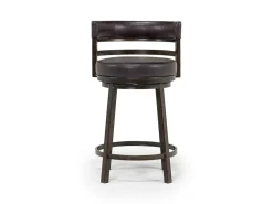 Mor Furniture Madrid Counter Height Stool In Auburn & Brown, Swivel