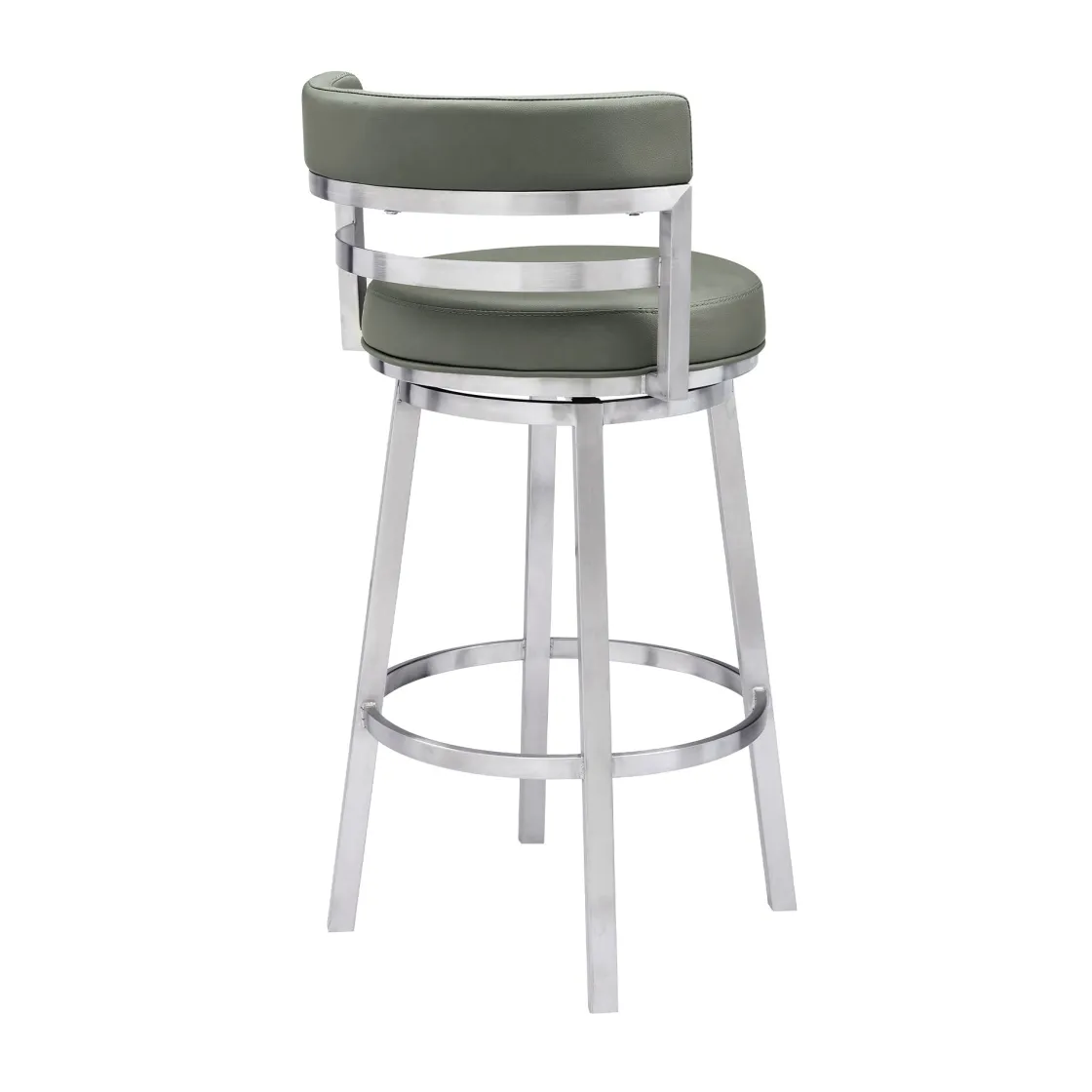 Mor Furniture Madrid Counter Height Stool In Auburn & Brown, Swivel