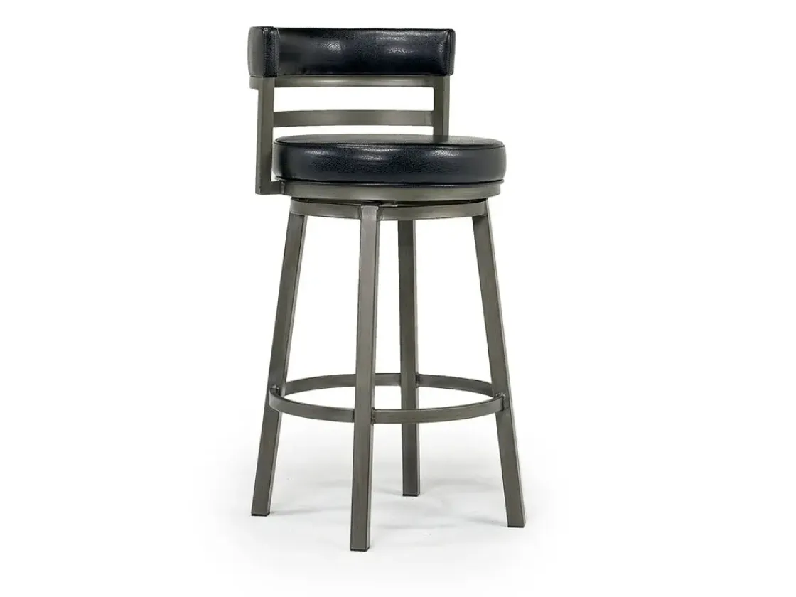 Mor Furniture Madrid Swivel Barstool In Gray