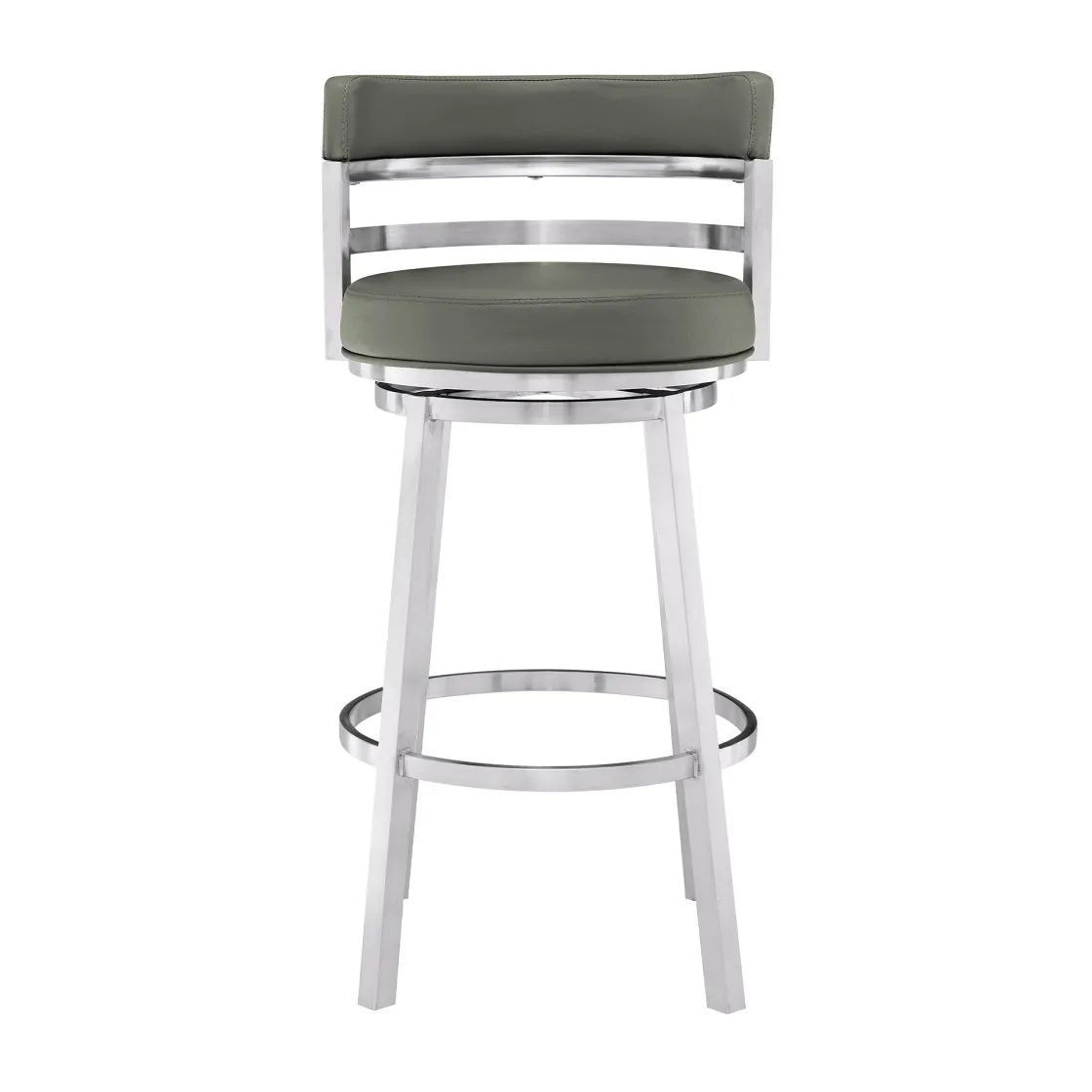 Mor Furniture Madrid Swivel Barstool In Gray