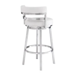 Mor Furniture Madrid Swivel Barstool In Gray