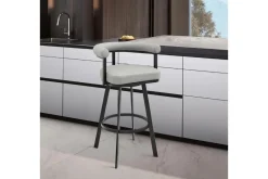 Mor Furniture Magnolia Barstool In Light Gray