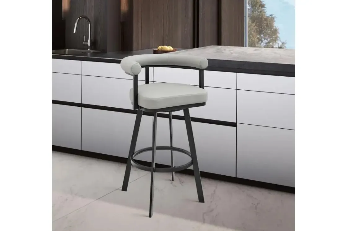 Mor Furniture Magnolia Barstool In Light Gray