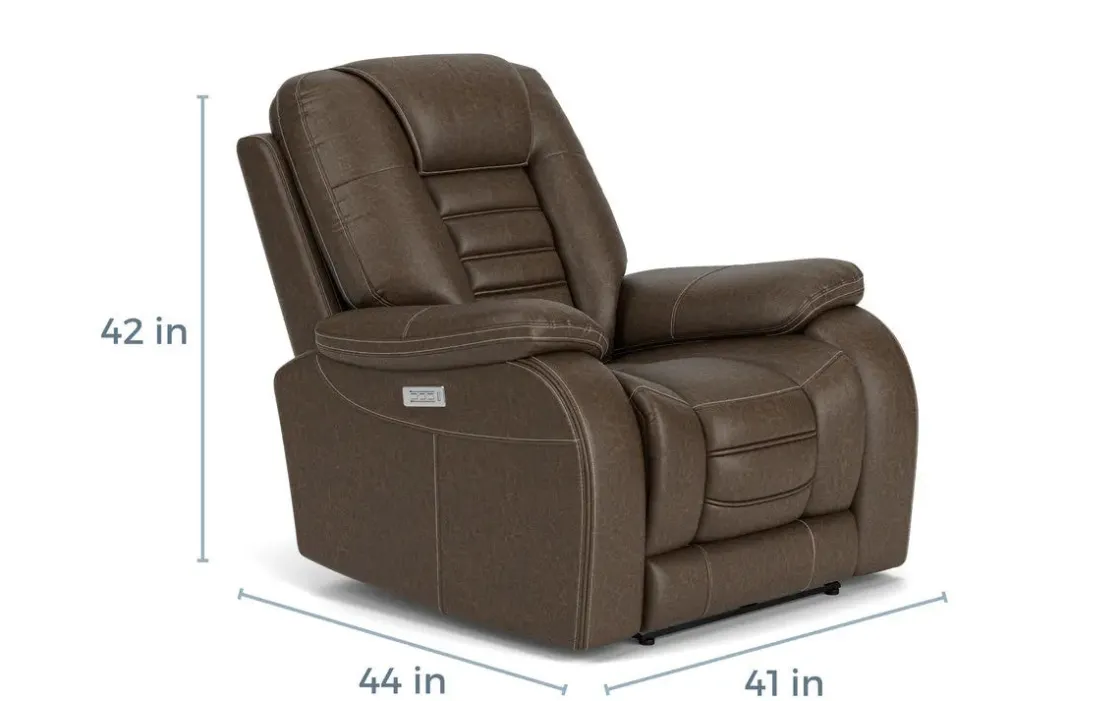 Mor Furniture Malibu 3 Power Recliner In Leather